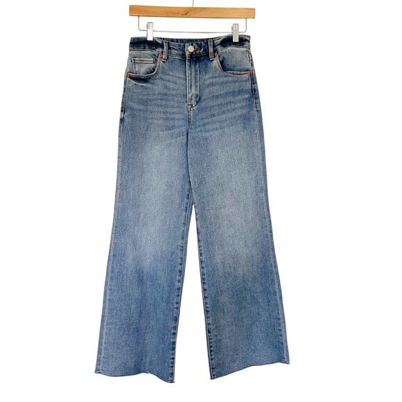 Blank NYC The Chrystie HIgh Rise Cropped Wide Leg Jeans Sz 26 - Picture 1 of 5